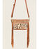 Image #2 - Shyanne Women's Snake Print Fringe Crossbody, Brown, hi-res
