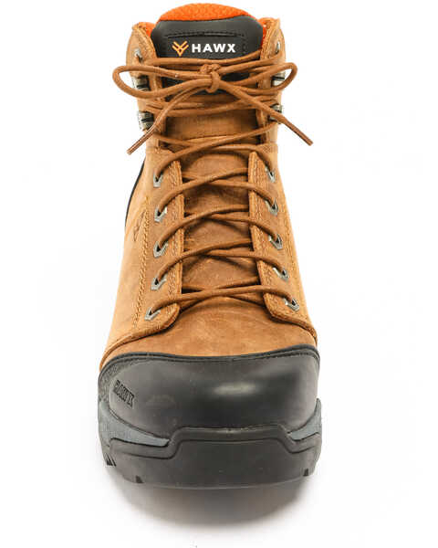 Image #2 - Hawx Men's Lace To Toe Hiker Boots - Composite Toe, Brown, hi-res