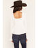 Image #4 - Wonderwest Women's Long Sleeve Lace Trim Button-Front Top, Ivory, hi-res