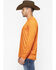 Image #5 - Wrangler Men's Riggs Crew Performance Long Sleeve Work T-Shirt, Bright Orange, hi-res