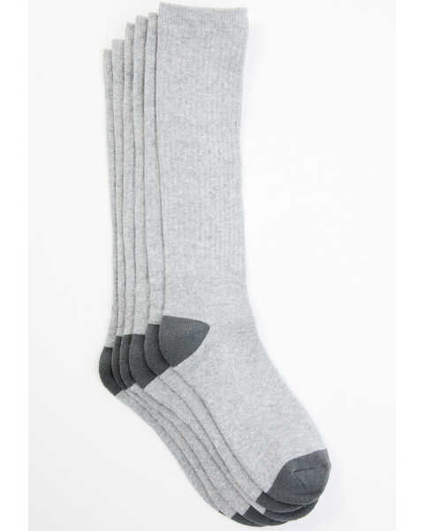 Image #1 - Cody James Men's Boot Socks - 3-Pack, Grey, hi-res