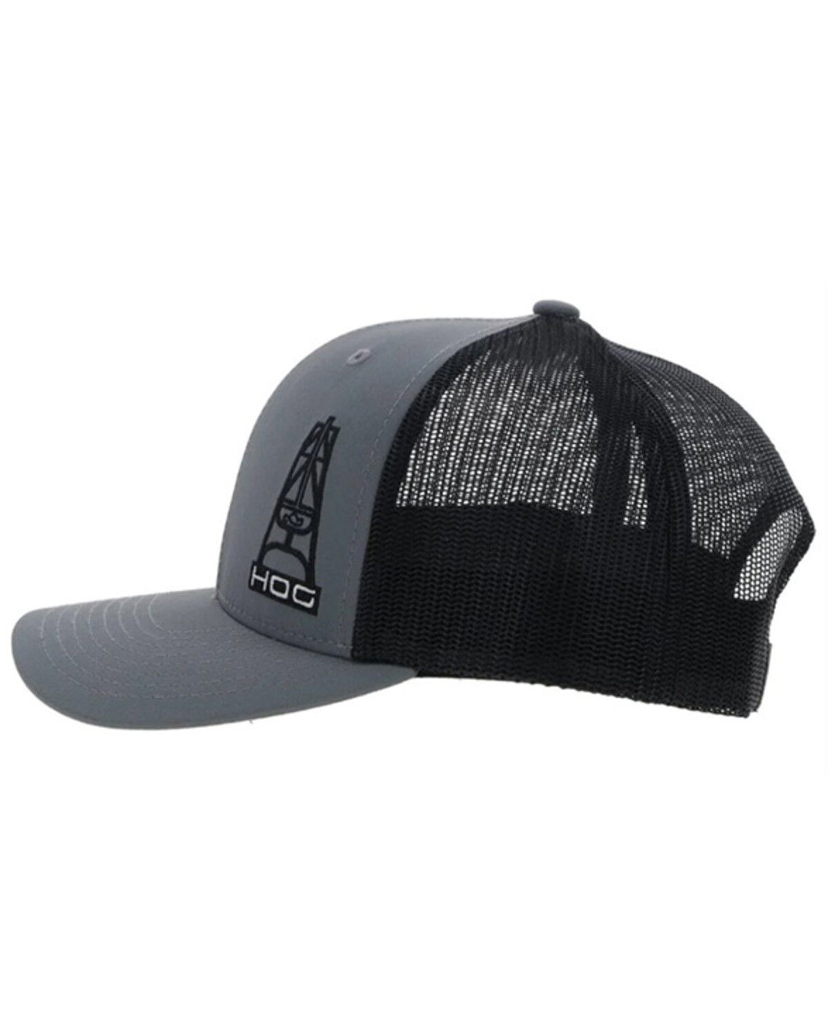 Image #4 - Hooey Men's Hog Logo Trucker Cap, Black/grey, hi-res