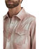 Image #2 - Wrangler Retro Men's Plaid Print Long Snap Western Shirt, Brick Red, hi-res
