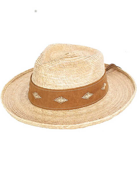 Peter Grimm Women's Aislinn Straw Western Fashion Hat, Natural, hi-res