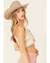 Image #2 - Shyanne Women's Cropped Marled Button-Up Sweater Vest, Sand, hi-res