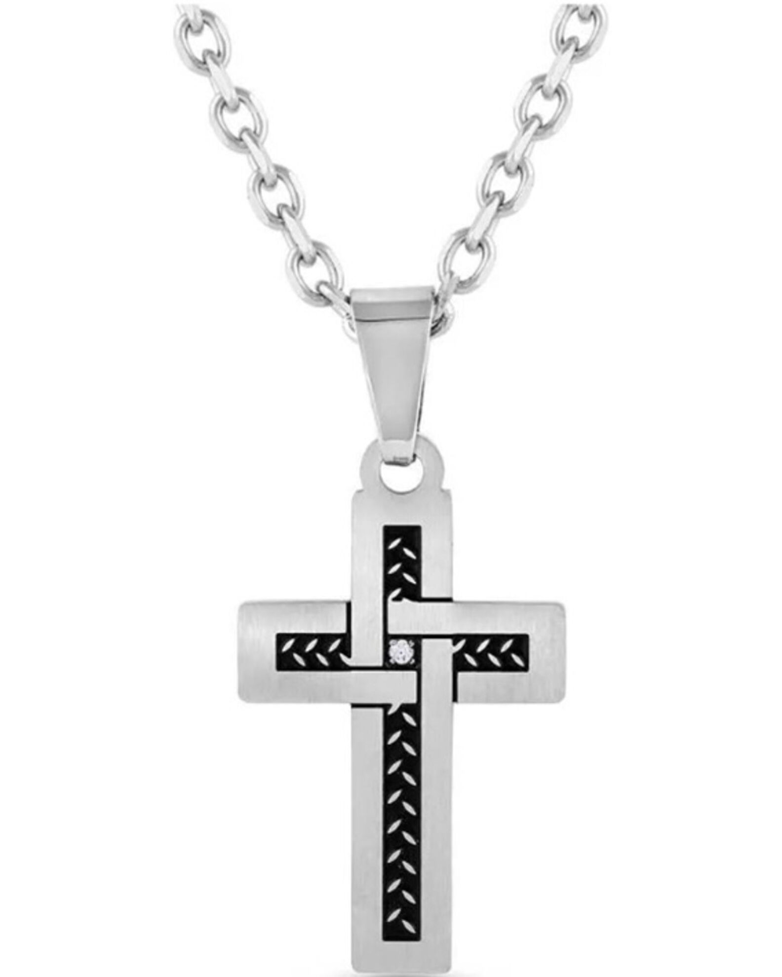 Montana Silversmiths Men s Intertwined with Faith Cross Necklace Sheplers