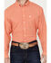 Image #3 - Cinch Men's Solid Long Sleeve ARENAFLEX Button-Down Western Shirt, Coral, hi-res