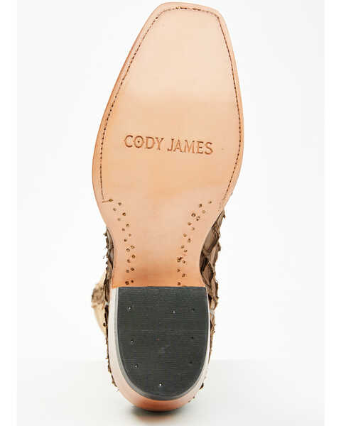 Image #7 - Cody James Men's Exotic Pirarucu Western Boots - Square Toe , Tan, hi-res