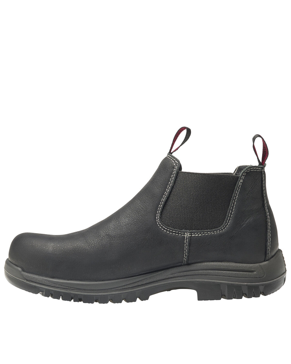 Image #3 - Avenger Men's Foreman Pull On Work Boots - Composite Toe, Black, hi-res
