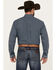 Image #4 - Cinch Men's Geo Print Long Sleeve Button-Down Western Shirt, Navy, hi-res