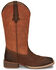 Justin Women's Breakaway Moka Western Boots - Broad Square Toe, Tan, hi-res