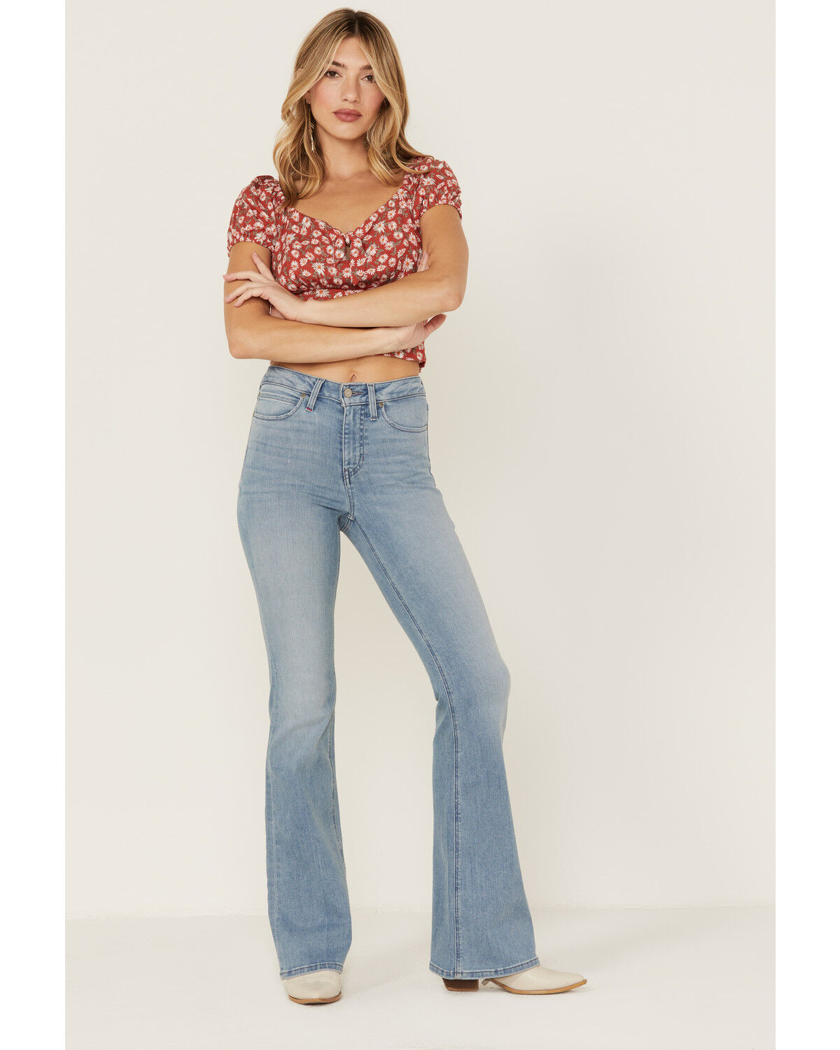 Image #1 - Idyllwind Women's High Risin' Baytown Wash Signature Back Pocket Bootcut Jeans, , hi-res
