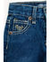 Image #2 - Cowboy Hardware Infant & Toddler Boys' Medium Wash Steerhead Skull Pocket Straight Leg Jeans , , hi-res