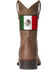 Image #3 - Ariat Men's Sport Orgullo Mexicano II Western Performance Boots - Broad Square Toe, Brown, hi-res