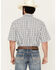 Image #4 - George Strait by Wrangler Men's Plaid Print Short Sleeve Button-Down Stretch Western Shirt, White, hi-res