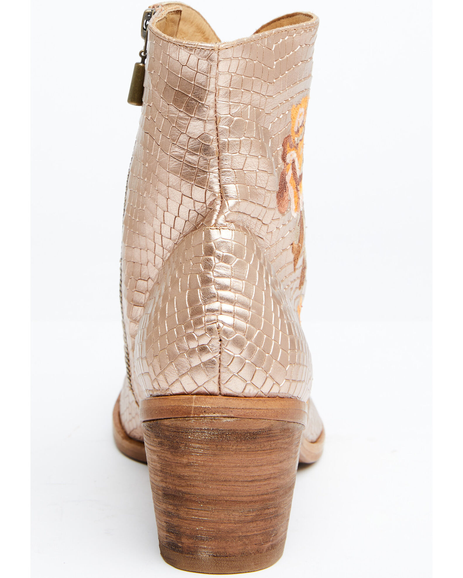 Image #5 - Marco Delli Women's Chenoa Fashion Booties - Round Toe, Pink, hi-res