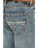 Image #4 - Rock & Roll Denim Men's Pistol Medium Vintage Wash Bootcut Rigid Denim Jeans, Medium Wash, hi-res
