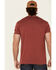 Image #5 - Lazy J Ranch Men's Red Logo Sunrise Graphic T-Shirt, Red, hi-res