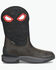 Image #1 - Double H Men's 11" Death Stalker Pull-On Work Boots - Composite Toe, Dark Brown, hi-res