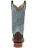 Justin Women's Ralston Exotic Smooth Ostrich Skin Western Boots - Broad Square Toe, Chocolate, hi-res