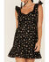 Maggie Sweet Women's Paula Floral Print Sleeveless Mini Dress, Black, hi-res