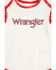 Image #2 - Wrangler Infant Girls' Logo Paisley Short Sleeve Snap Onesie, White, hi-res