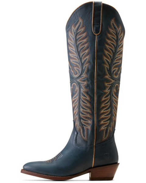 Image #2 - Ariat Women's Belle Stretchfit Tall Western Boots - Medium Toe , Blue, hi-res