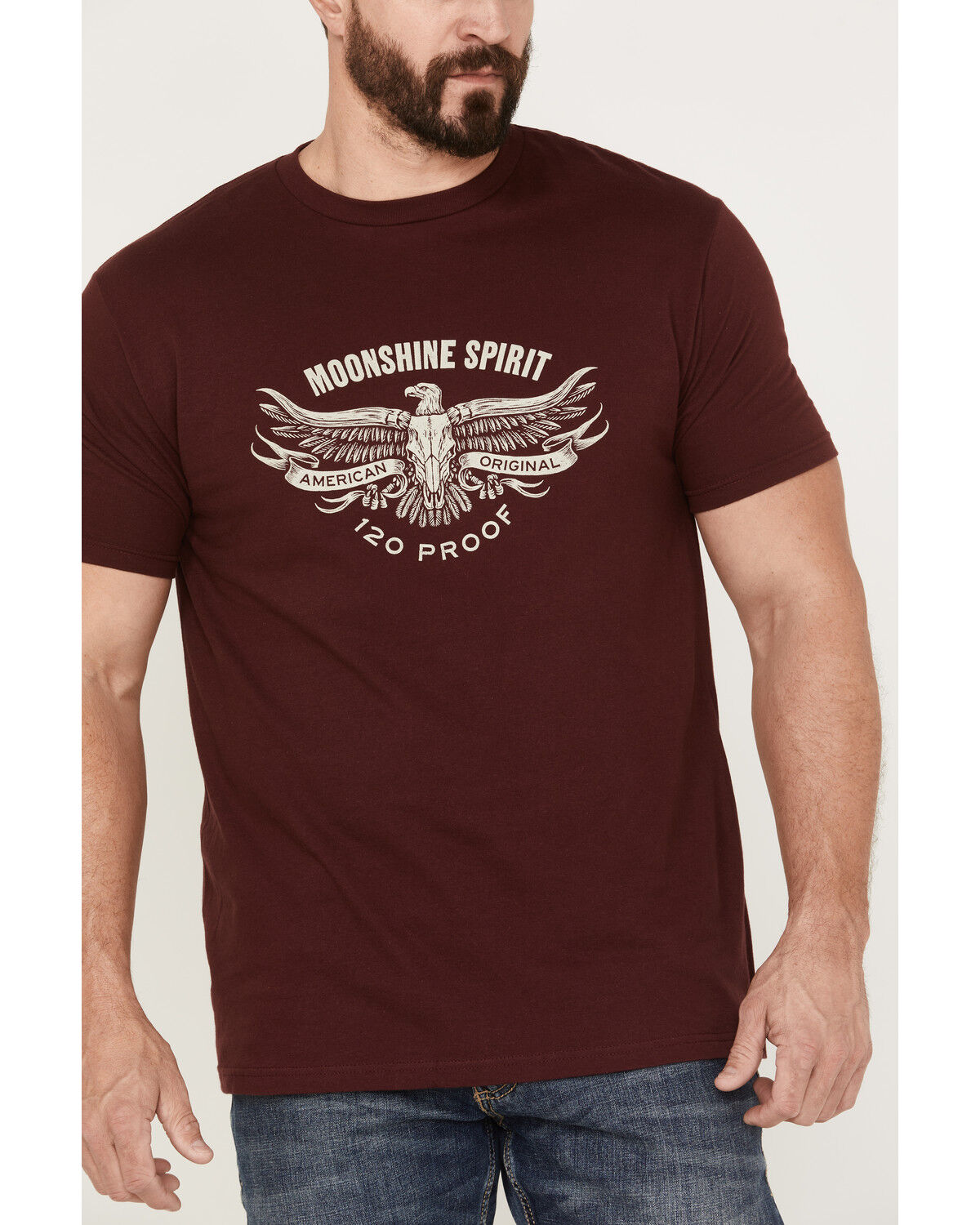 Image #3 - Moonshine Spirit Men's American Longhorn Graphic Short Sleeve T-Shirt, , hi-res