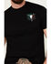 Image #3 - Cowboy Hardware Men's Viva Mexico Steer Head Short Sleeve Graphic T-Shirt , Black, hi-res