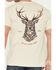 Image #4 - Riot Society Men's Ornate Deer Short Sleeve Graphic T-Shirt, Sand, hi-res