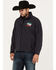 Image #2 - Cowboy Hardware Men's Viva Mexico Embroidered Zip-Front Softshell Jacket, Grey, hi-res