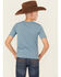 Image #4 - Wrangler Boys' Ride Of Life Short Sleeve Graphic T-Shirt, Blue, hi-res