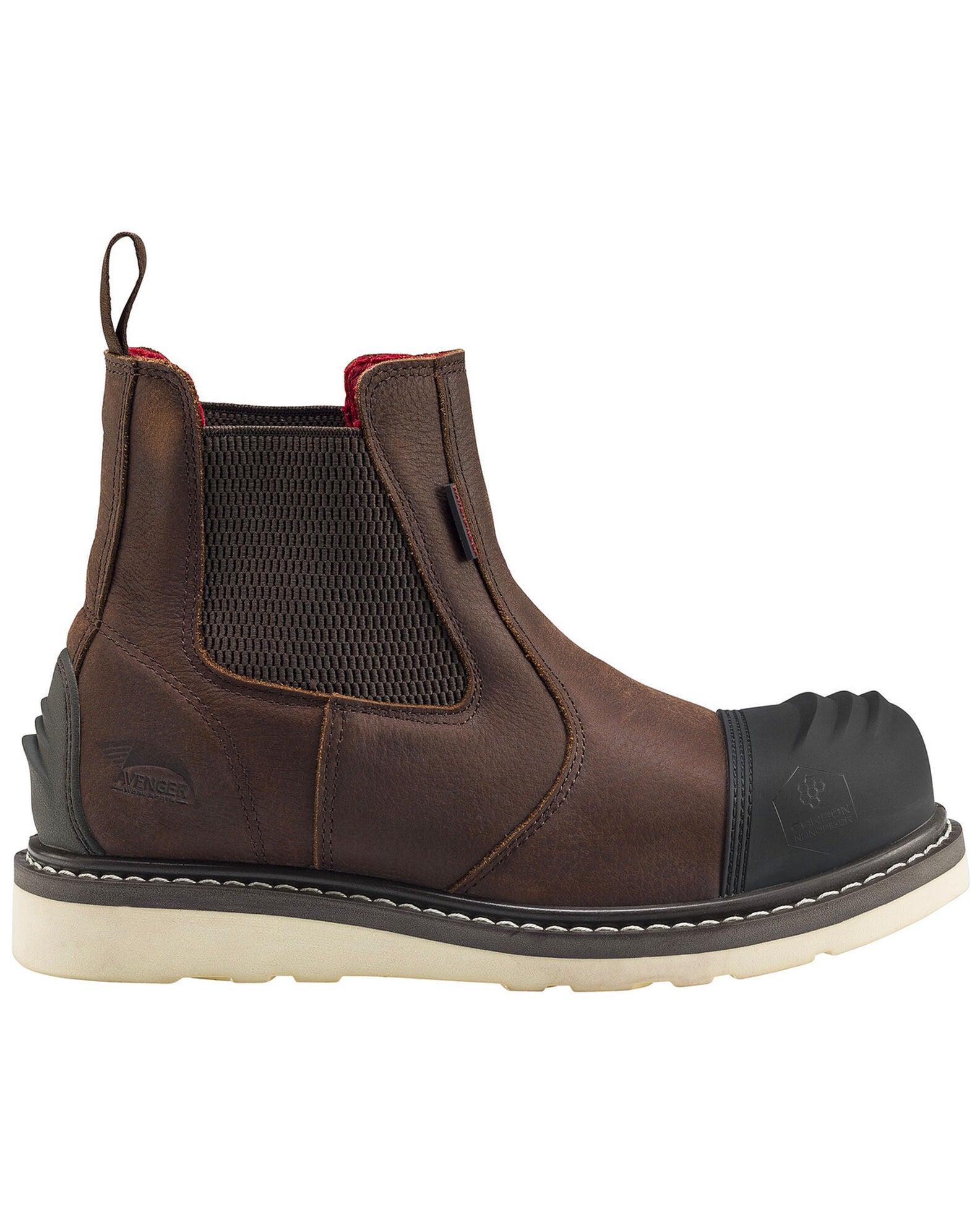 Avenger Men's Waterproof Romeo Wedge Work Boots Carbon Toe