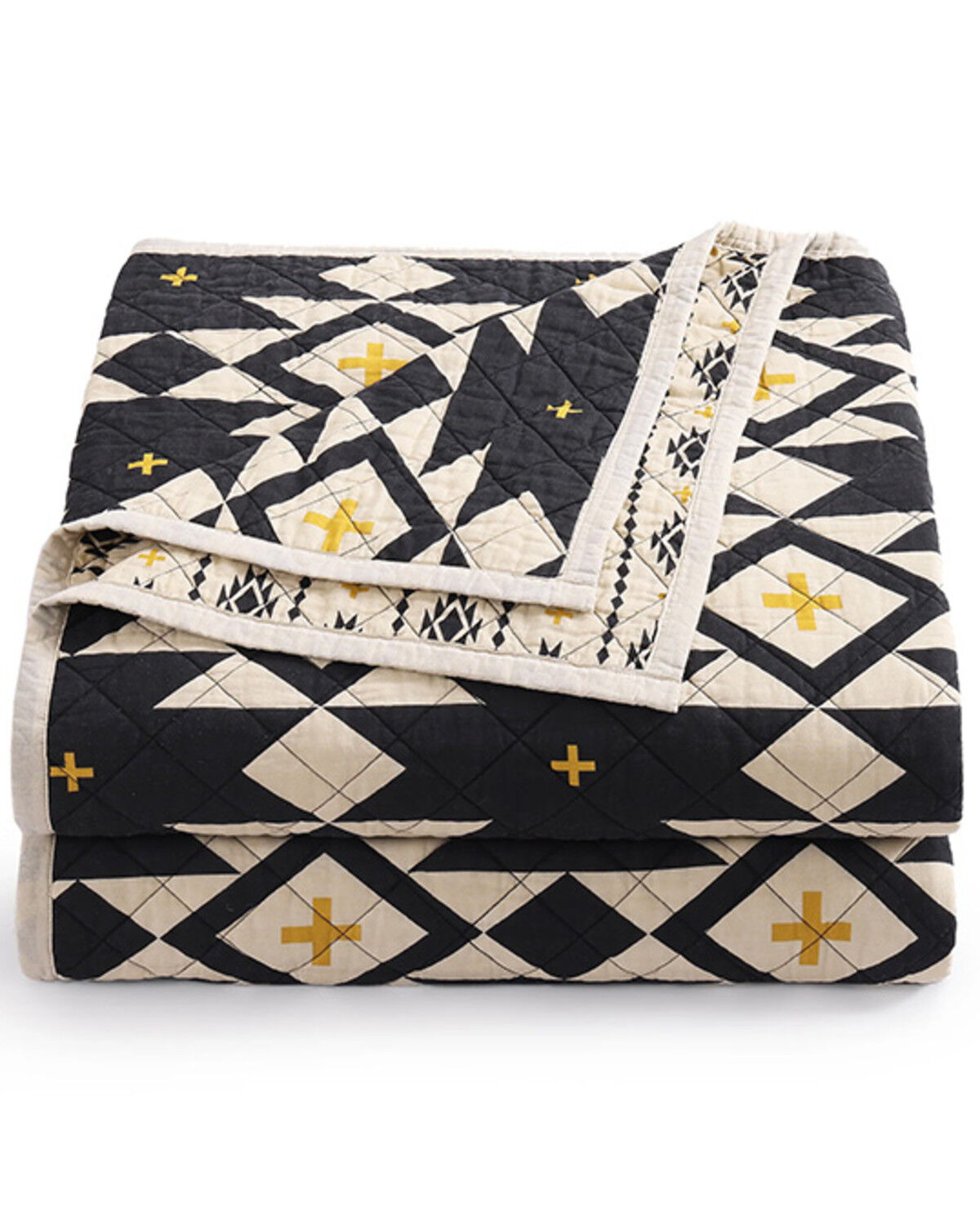 Image #2 - HiEnd Accents High Desert Reversible 2 Piece Quilt Set - Twin Size, Black, hi-res