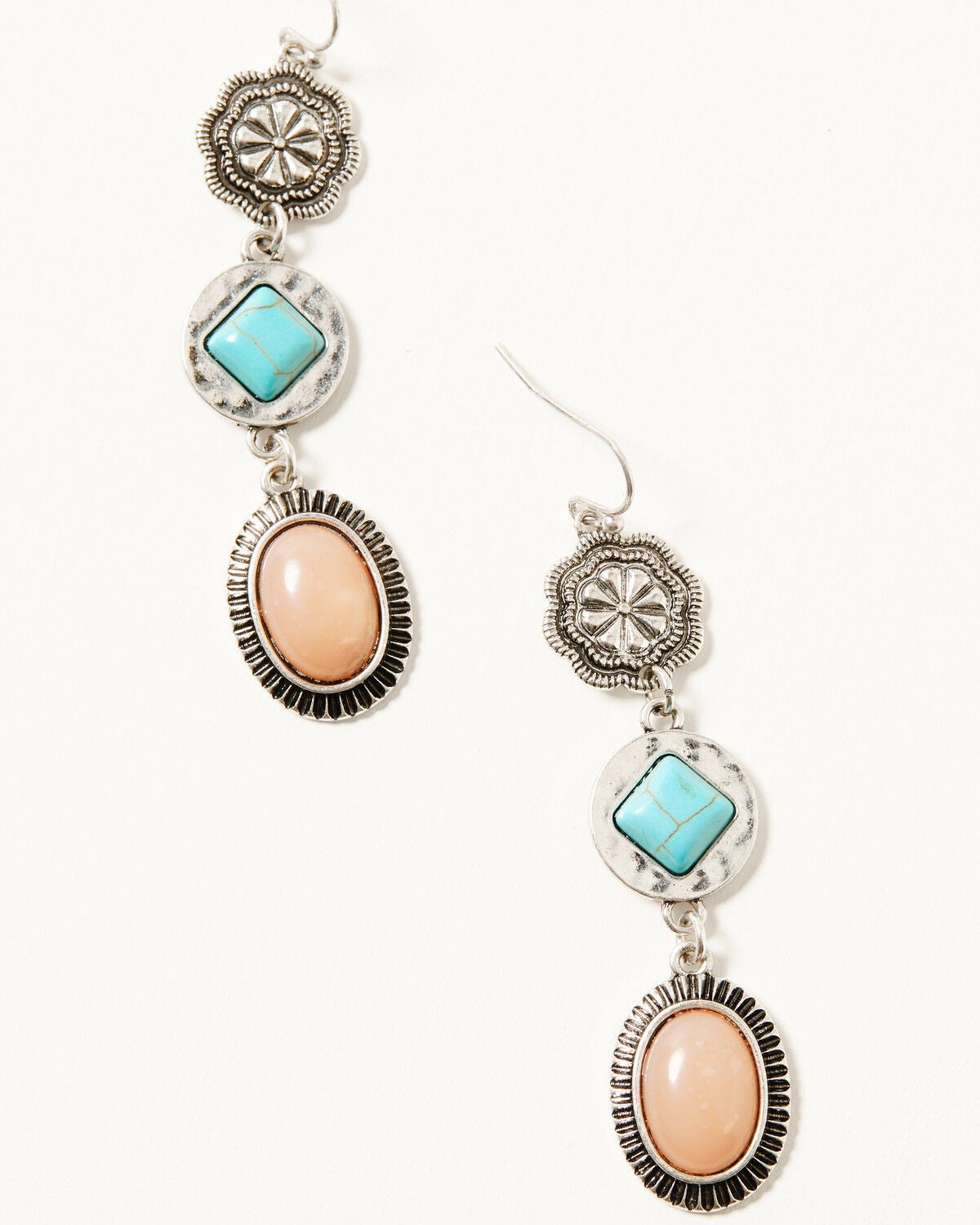 Shyanne Women's Triple Tier Earrings, Silver, hi-res