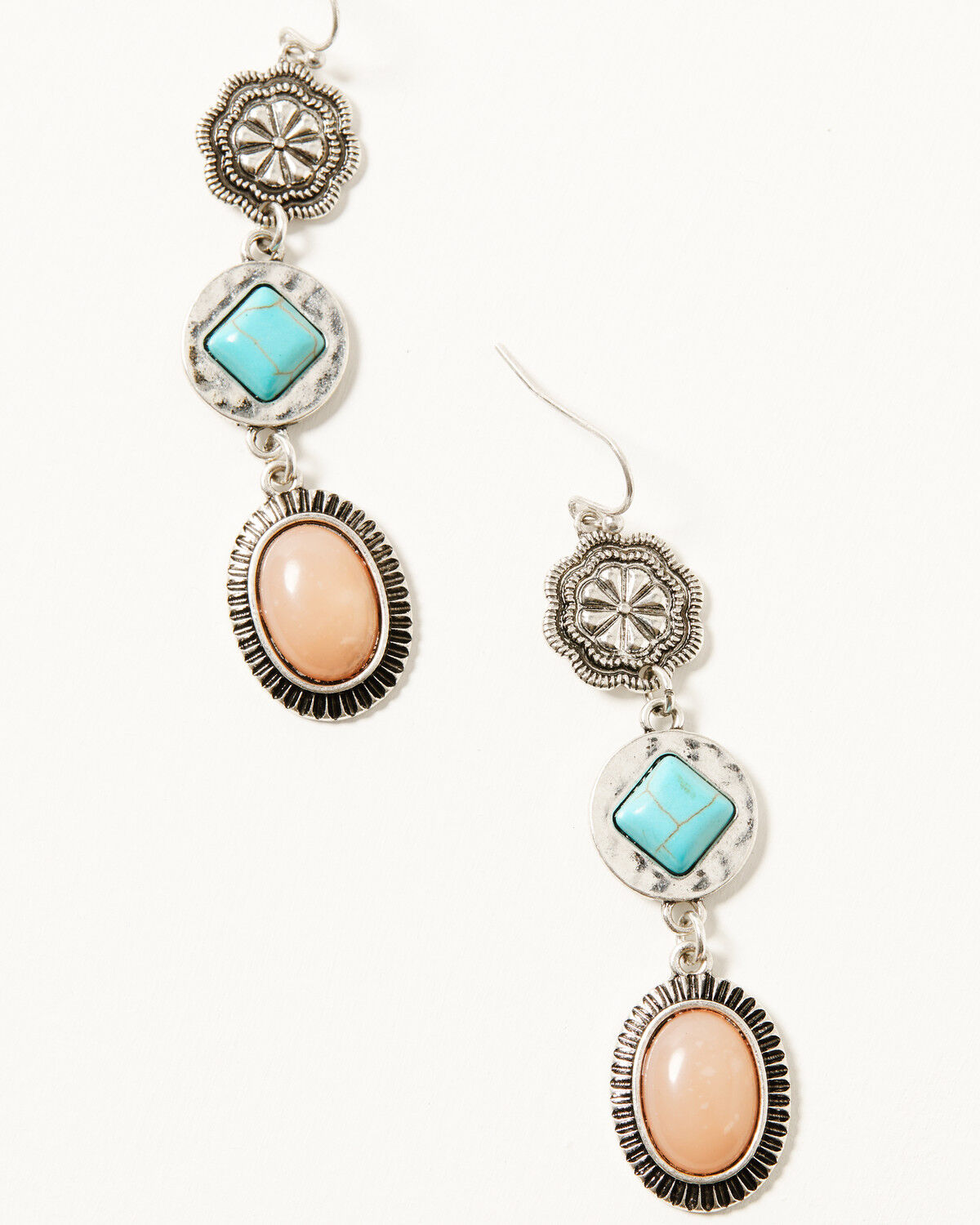 Image #1 - Shyanne Women's Triple Tier Earrings, Silver, hi-res