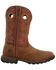 Rocky Men's Legacy 32 Waterproof Western Work Boot - Square Toe, Brown, hi-res