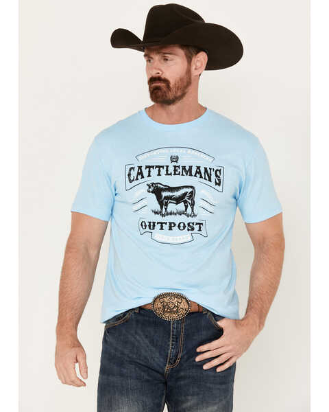 Image #1 - Cinch Men's Cattleman's Outpost Short Sleeve Graphic T-Shirt, , hi-res