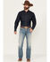 Image #1 - RANK 45® Men's Bodie Medium Wash Slim Bootcut Performance Stretch Denim Jeans, Light Wash, hi-res