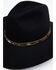 Rodeo King Men's 5X Fur Felt Tracker Bonded Leather Western Hat, Black, hi-res
