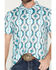 Image #3 - Rock & Roll Denim Men's Dale Brisby Southwestern Print Short Sleeve Button-Down Polo, Turquoise, hi-res