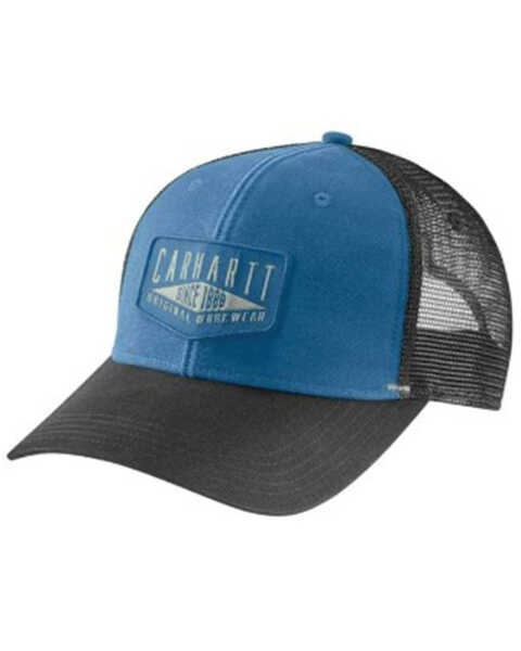 Image #1 - Carhartt Men's Workwear Logo Patch Ball Cap, Blue, hi-res