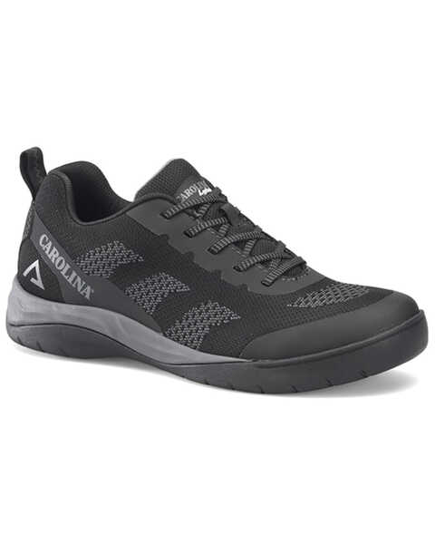 Image #1 - Carolina Men's Align Flux Athletic Low Textile Lace-Up Work Sneakers - Round Toe , Black, hi-res