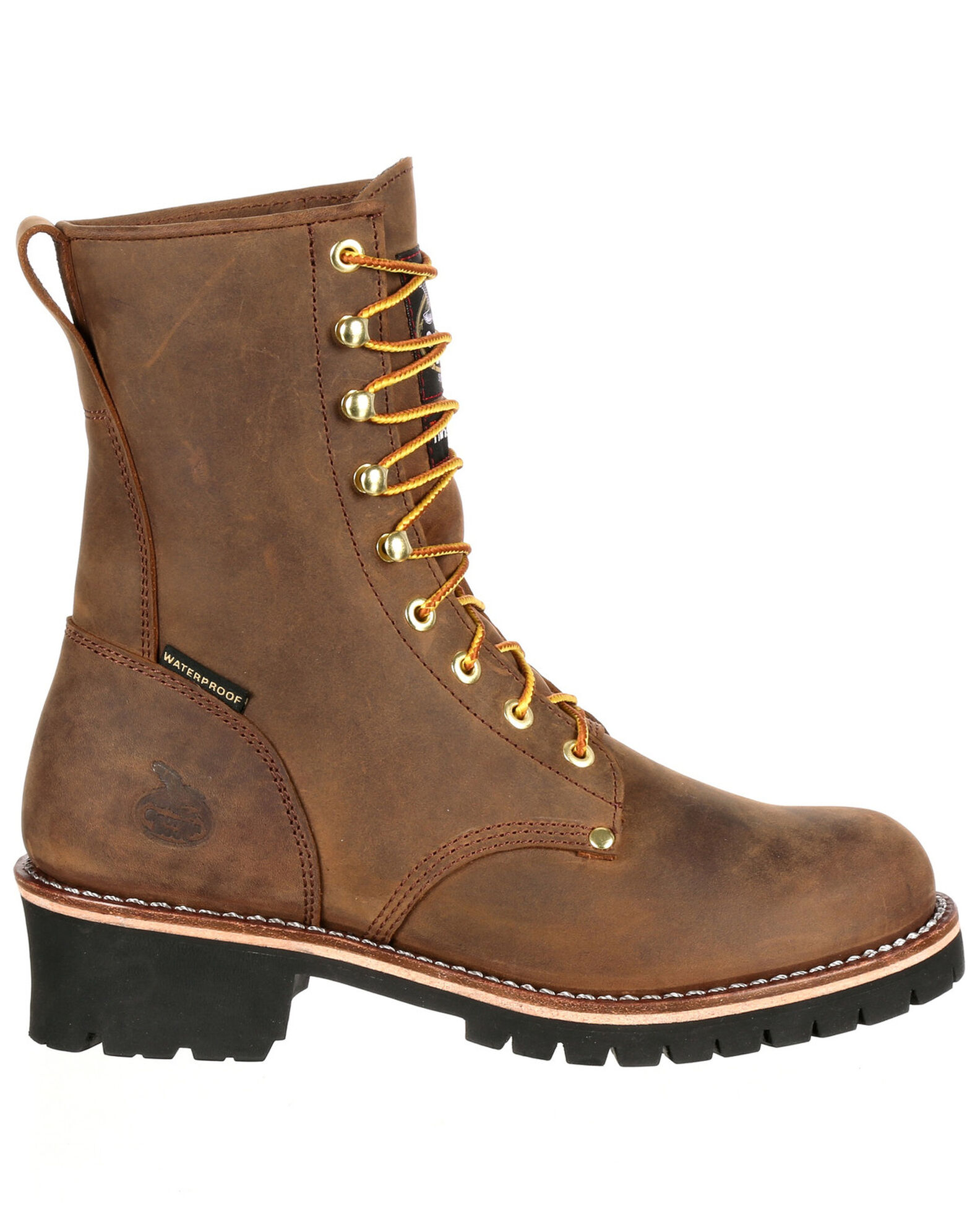 Image #2 - Georgia Boot Men's Waterproof Insulated Logger Work Boots - Steel Toe, , hi-res