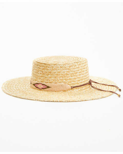 Image #3 - Nikki Beach Women's Southwestern Cobra Straw Western Fashion Hat, Natural, hi-res