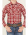 Image #3 - Wrangler Retro Boys' Plaid Print Long Sleeve Snap Western Shirt, Red, hi-res