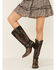 Image #1 - Idyllwind Women's Fierce Western Boots - Round Toe, Black, hi-res