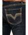 Image #4 - Rock & Roll Denim Men's Revolver Dark Wash Slim Straight Stretch Denim Jeans, Dark Wash, hi-res