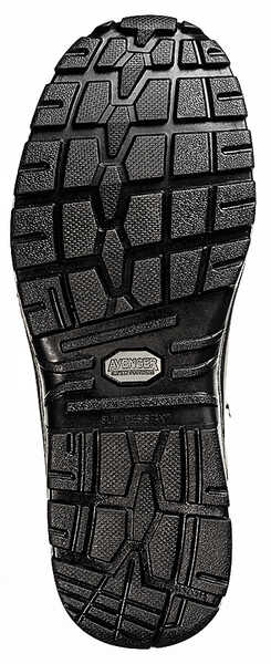 Avenger Men's Black Waterproof Lace-Up Work Boots - Steel Toe, Black, hi-res