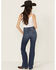 Image #3 - Good American Women's Good Classic Dark Wash High Rise Bootcut Stretch Denim Jeans, Dark Wash, hi-res